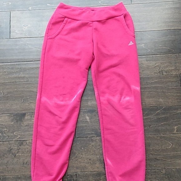 Adidas hot pink sweatpants - Picture 2 of 2